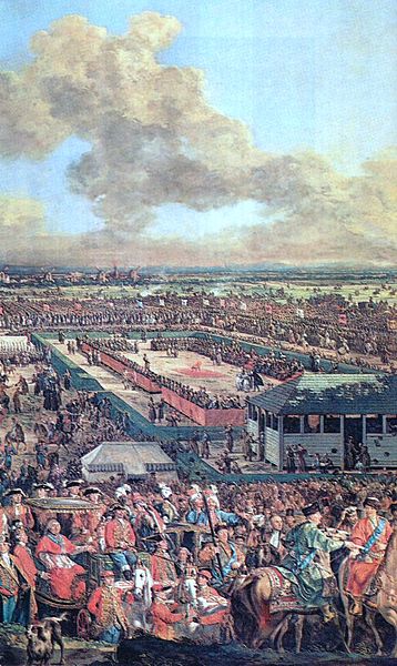 Election of Stanislaw August Poniatowski as King of Poland, September 7th, 1764 (Canaletto) (1721-1780)  Royal Castle in Warsaw